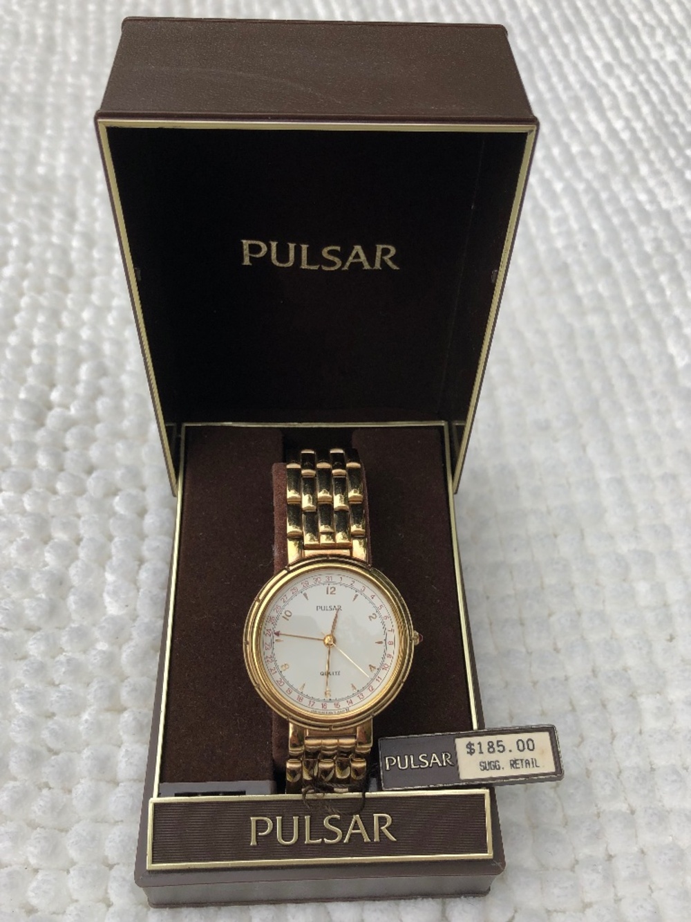 PULSAR Watch Stainless Gold Tone Metal Bracelet
